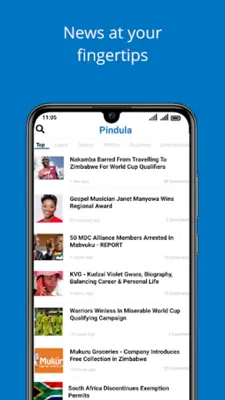 Pindula android App screenshot 1